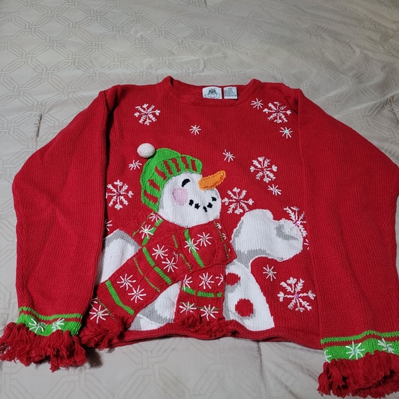 Tierra Girl vintage Christmas sweater size 14 - Picture 1 of 7